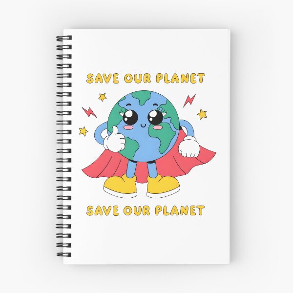 Item preview, Cute Superhero Earth Save Our Planet Art designed and sold by Nuvoro Eco Awareness.