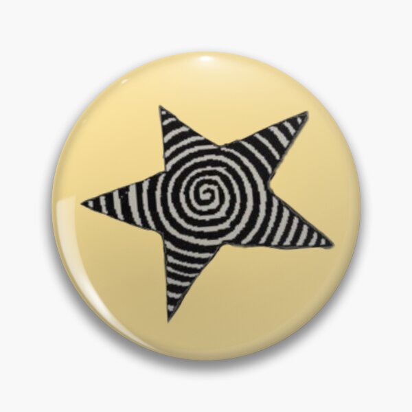 Item preview, black and white spiral star designed and sold by trinketgal.