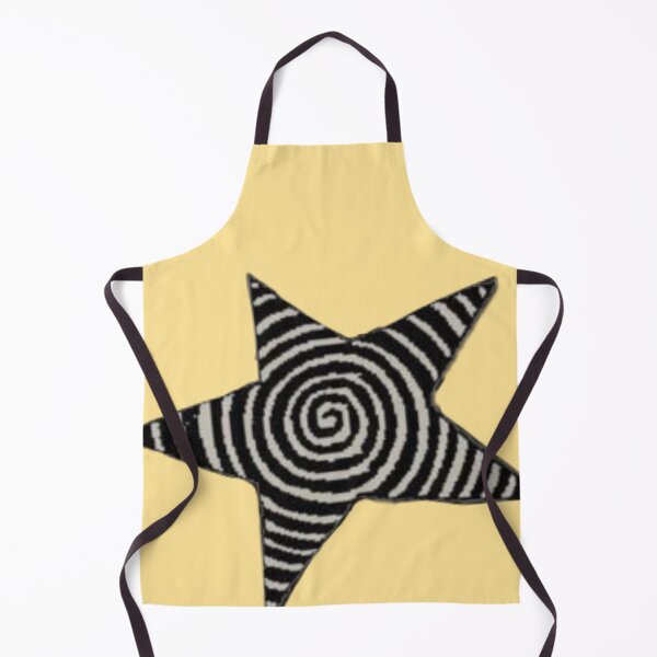 Item preview, black and white spiral star designed and sold by trinketgal.