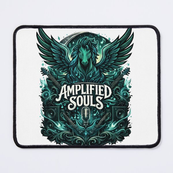 Item preview, Amplified Souls Pegasus – Mythical Winged Horse Rock Music Design designed and sold by CatLovers Studio.