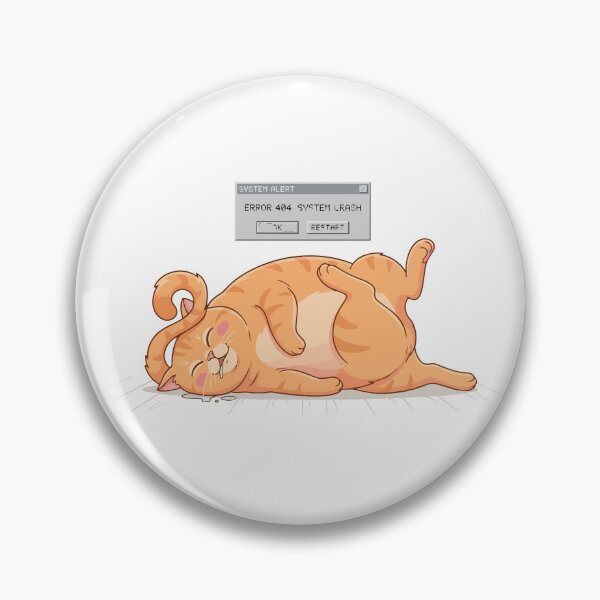Item preview, System Crash Orange Cat Error 404 Sleep designed and sold by Petzzz.