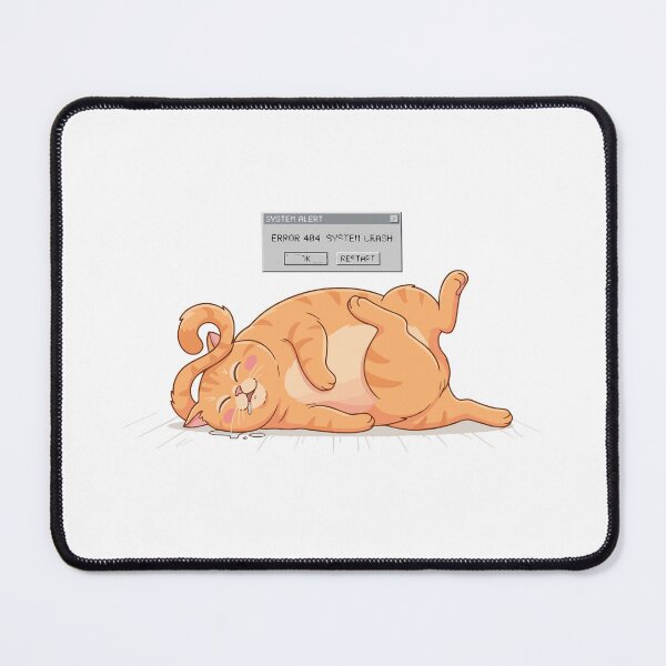 Item preview, System Crash Orange Cat Error 404 Sleep designed and sold by Petzzz.
