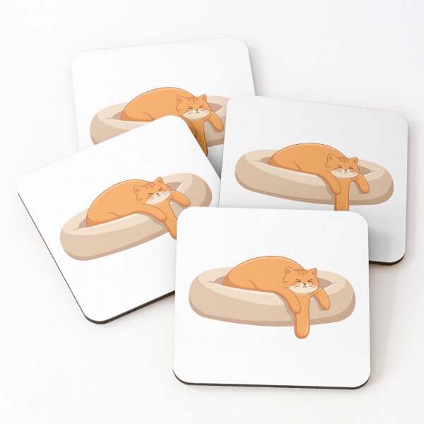 Item preview, Orange Cat Behavior Liquid Sleeping Tabby designed and sold by Petzzz.