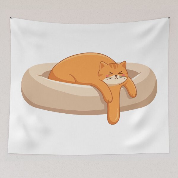 Item preview, Orange Cat Behavior Liquid Sleeping Tabby designed and sold by Petzzz.