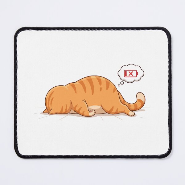 Item preview, Battery Dead Funny Orange Cat Faceplant designed and sold by Petzzz.