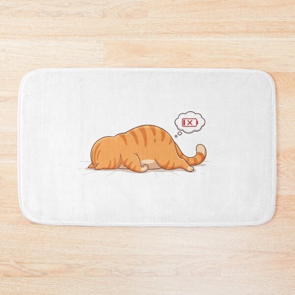 Item preview, Battery Dead Funny Orange Cat Faceplant designed and sold by Petzzz.
