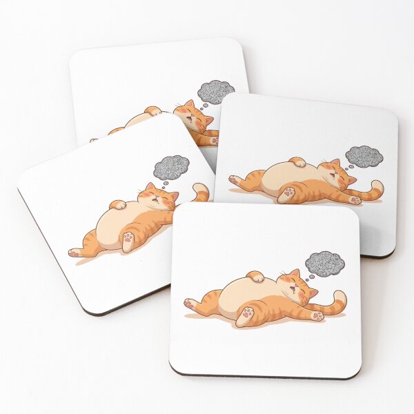 Item preview, One Braincell TV Static Lazy Orange Cat designed and sold by Petzzz.
