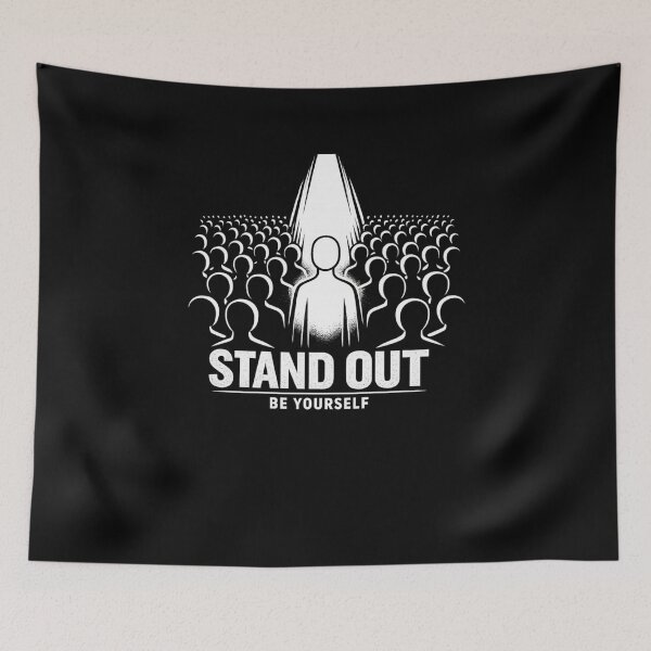 Item preview, Stand Out Be Yourself Motivational Design | Unique Mindset Inspirational Quote | Confidence Self Love Art designed and sold by CosmicSplendor.