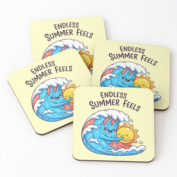 Item preview, Endless Summer Feels – Cute Sun and Wave Cartoon Design designed and sold by Sea Gem.