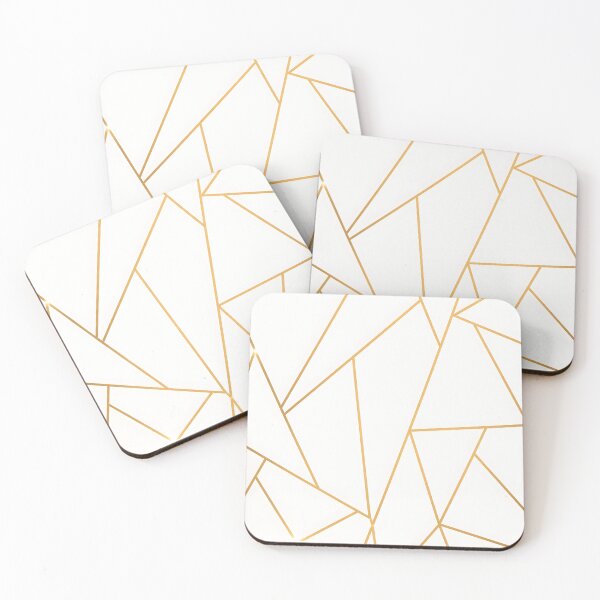 Item preview, Golden Geometric Lines Pattern designed and sold by blankTeeShirt.