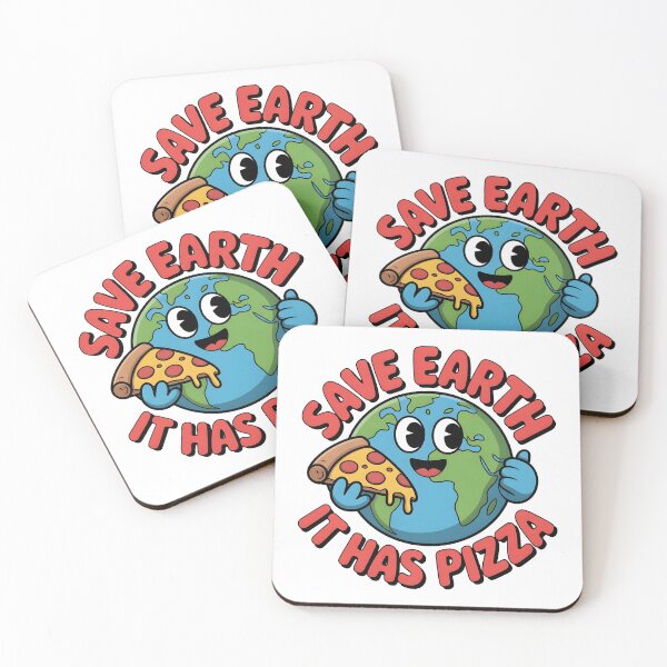 Item preview, Save Earth It Has Pizza Funny Eco Art designed and sold by Nuvoro Eco Awareness.