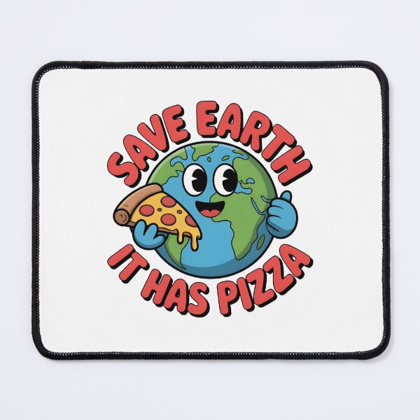 Item preview, Save Earth It Has Pizza Funny Eco Art designed and sold by Nuvoro Eco Awareness.