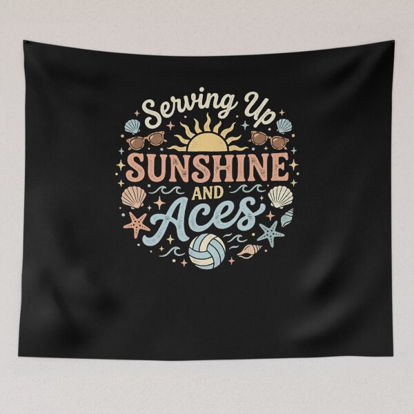 Item preview, Serving Up Sunshine And Aces Volleyball Player designed and sold by snowry.
