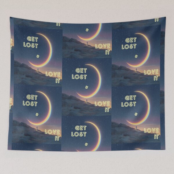 Item preview, Get Lost & Love It – Cosmic Vacation Spaceman Tropical Escape Design designed and sold by Ignorant-Artist.