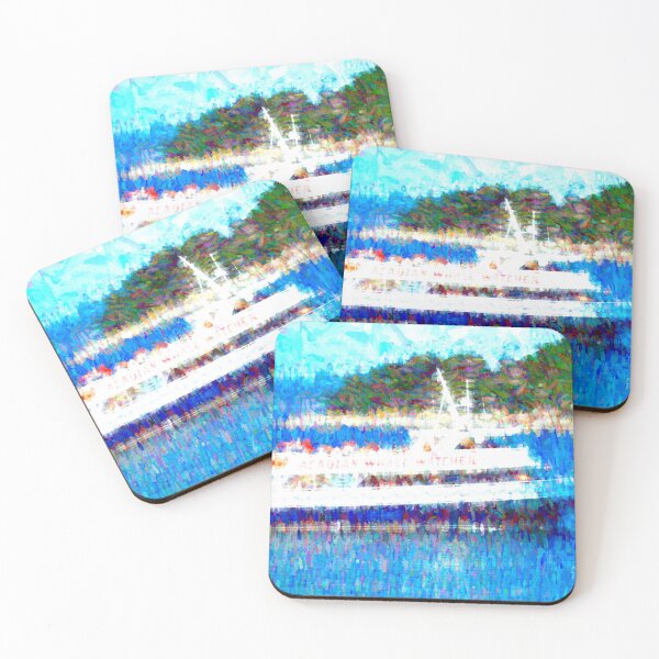 Item preview, Acadian Whale Watcher, Tourist Excursion Boat, Bar Harbor, Maine, 1992, Digital Illustration designed and sold by AMacGPhilly.