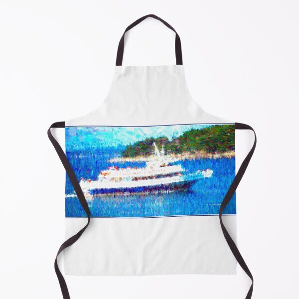 Item preview, Acadian Whale Watcher, Tourist Excursion Boat, Bar Harbor, Maine, 1992, Digital Illustration designed and sold by AMacGPhilly.