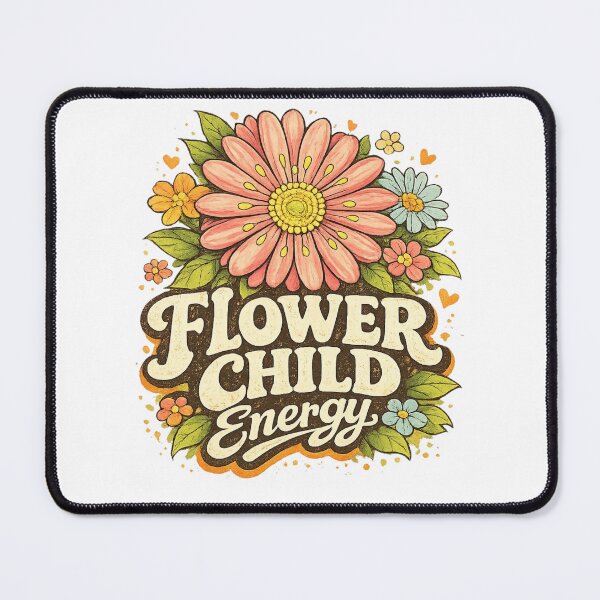 Item preview, Flower Child Energy Retro Boho Floral Gift designed and sold by vampbabe54.
