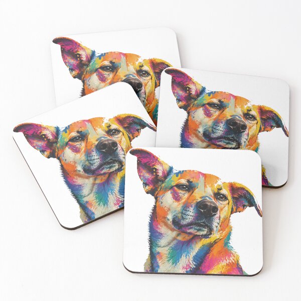 Item preview, Colorful dog designed and sold by CozyAStudio.