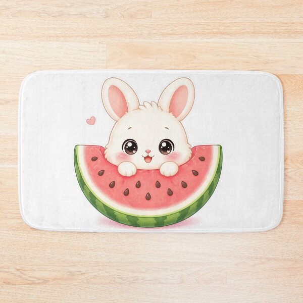 Item preview, Cute Bunny Inside Watermelon Kawaii Fruit Design designed and sold by Sadia  Jannat.