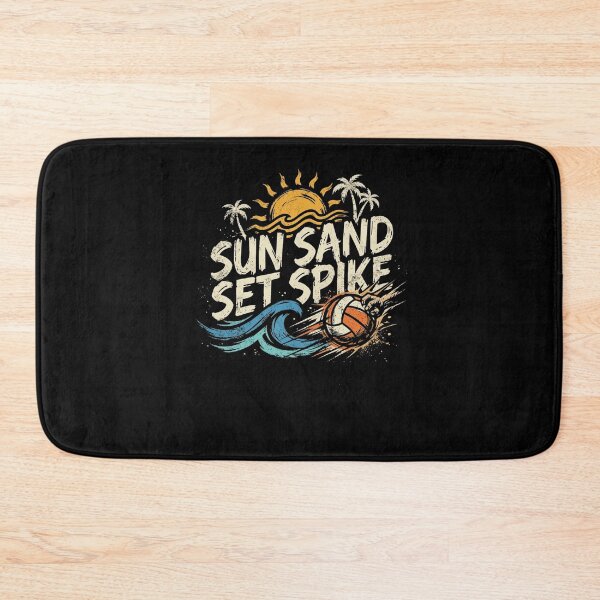 Item preview, SUN SAND SET SPIKE Beach Volleyball Summer Design designed and sold by snowry.