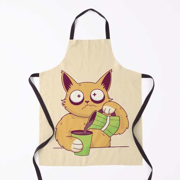 Item preview, Funny Jittery Cat Drinking Too Much Coffee designed and sold by Found Dream.