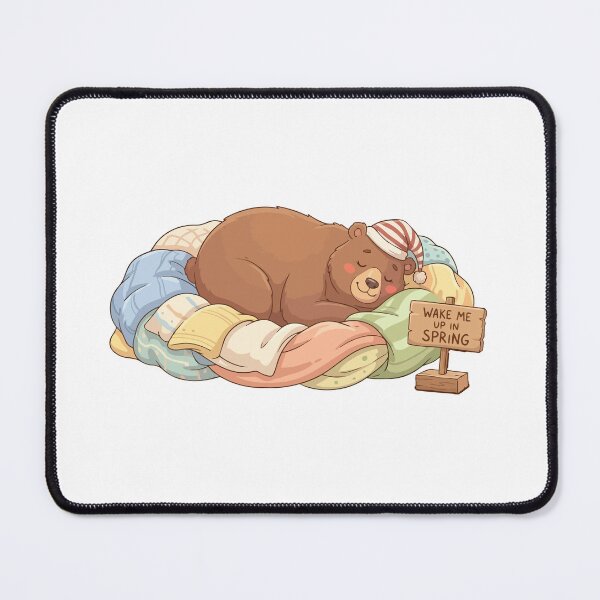Item preview, Wake Me Up In Spring Lazy Brown Bear Hibernation designed and sold by Petzzz.