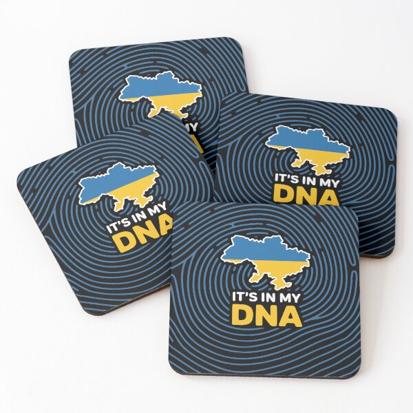 Item preview, Ukraine DNA Map Fingerprint Ukrainian Identity designed and sold by cabana.space.