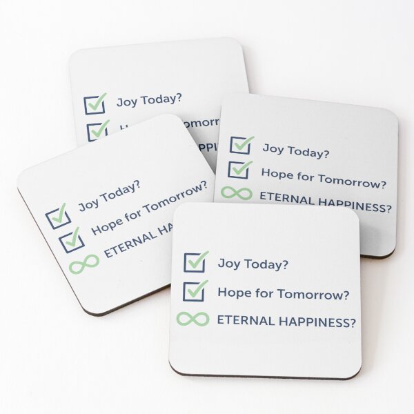 Item preview, oy Today Hope Tomorrow Eternal Happiness - Spiritual Checklist Gift designed and sold by HappySproutArt.