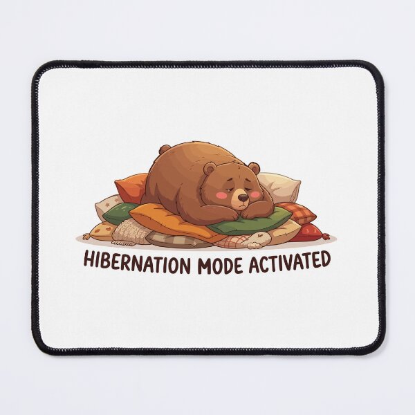 Item preview, Hibernation Mode Activated Sleepy Grizzly Bear designed and sold by Petzzz.