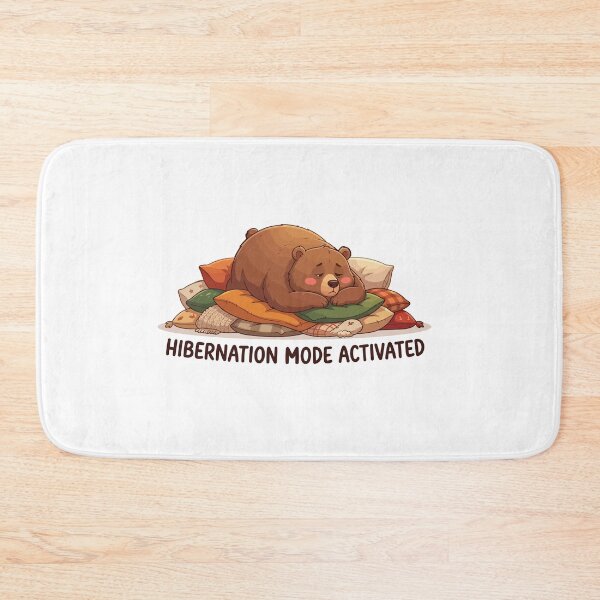 Item preview, Hibernation Mode Activated Sleepy Grizzly Bear designed and sold by Petzzz.