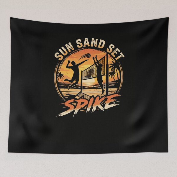 Item preview, SUN SAND SET SPIKE Beach Volleyball Player designed and sold by snowry.