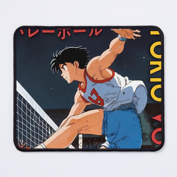 Item preview,  Anime Retro Man Voleyball in Tokio Japan 80s VIntage high jump designed and sold by TBestretroShop.