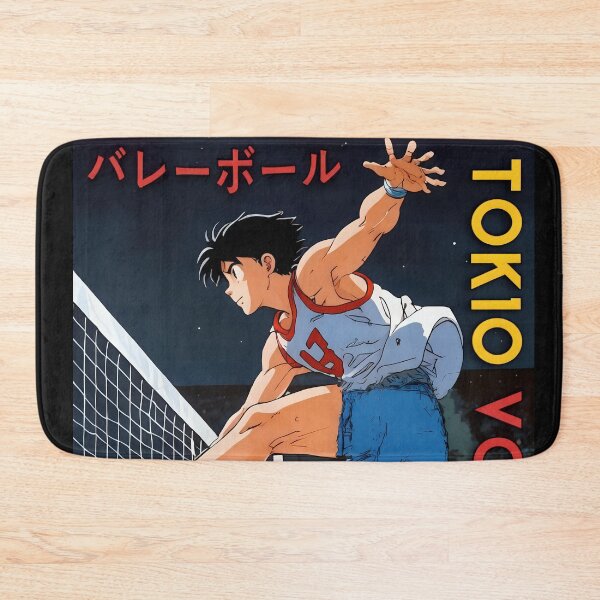 Item preview,  Anime Retro Man Voleyball in Tokio Japan 80s VIntage high jump designed and sold by TBestretroShop.
