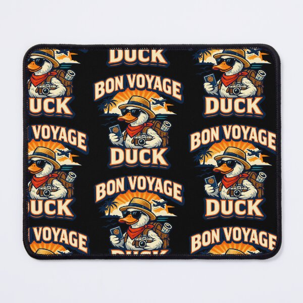 Item preview, Bon Voyage Duck Travel Duck Funny Vacation Duck Cartoon Traveler Design designed and sold by TeeTimeTreasure.