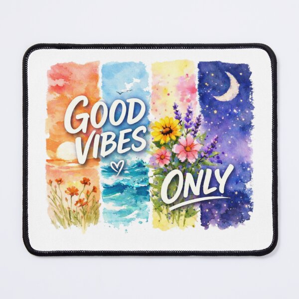 Item preview, Good Vibes Only Colorful Floral Sunset Beach Design designed and sold by vampbabe54.