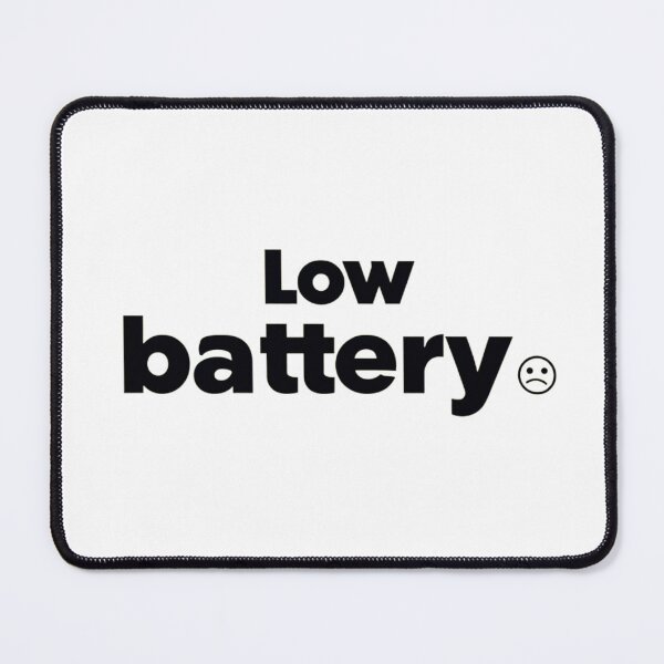 Item preview, Low Battery Sad Face | Funny Phone Warning Art Design designed and sold by StickerHavenn.