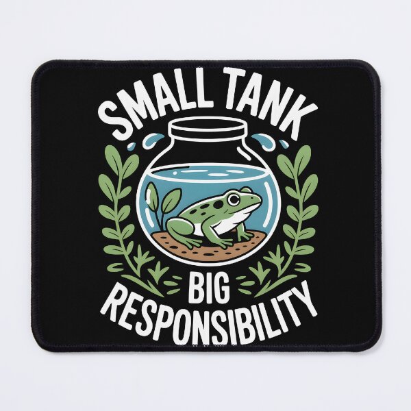 Item preview, Small Tank Big Responsibility Frog Lover designed and sold by MooonTees.