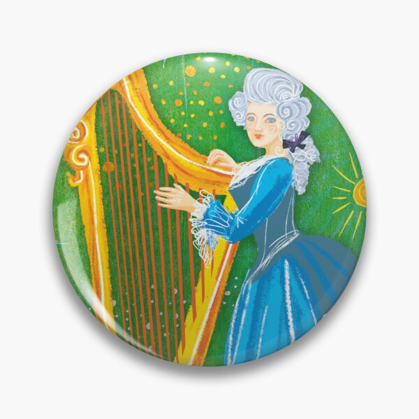 Item preview, Classical music Baroque musician harp harpist designed and sold by Bearlala.