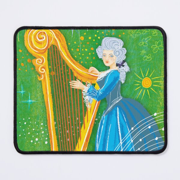 Item preview, Classical music Baroque musician harp harpist designed and sold by Bearlala.