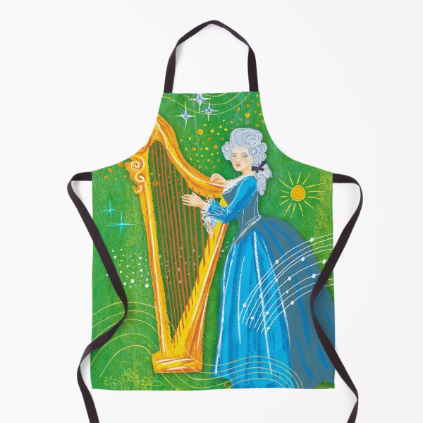 Item preview, Classical music Baroque musician harp harpist designed and sold by Bearlala.