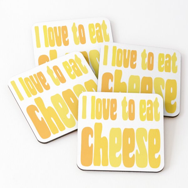 Item preview, I Love To Eat Cheese - Funny Foodie Quote designed and sold by Aesthetic Crew.