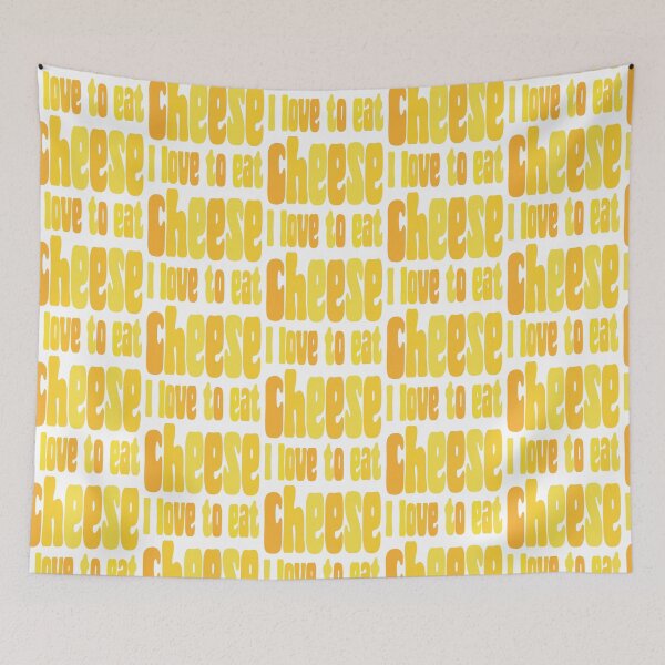 Item preview, I Love To Eat Cheese - Funny Foodie Quote designed and sold by Aesthetic Crew.