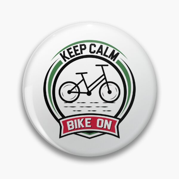 Item preview, Keep Calm Bike On - Just Keep Pedaling Cycling Quote designed and sold by Zayn Studio.