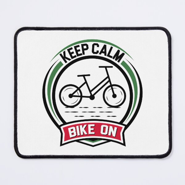 Item preview, Keep Calm Bike On - Just Keep Pedaling Cycling Quote designed and sold by Zayn Studio.