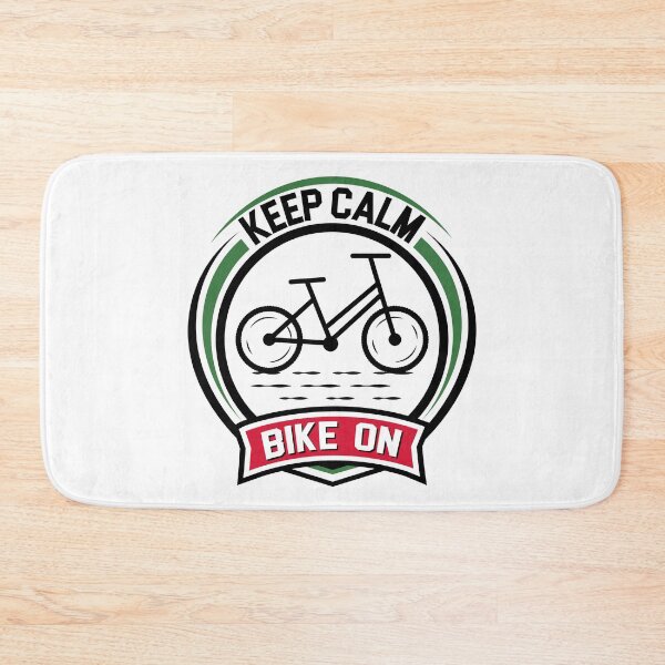 Item preview, Keep Calm Bike On - Just Keep Pedaling Cycling Quote designed and sold by Zayn Studio.