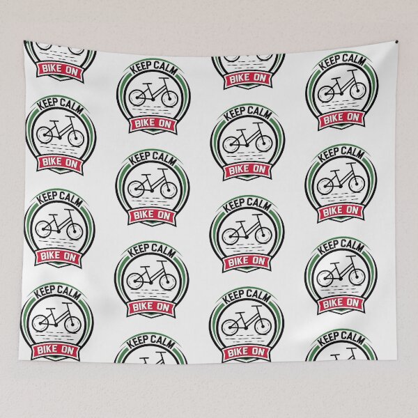 Item preview, Keep Calm Bike On - Just Keep Pedaling Cycling Quote designed and sold by Zayn Studio.