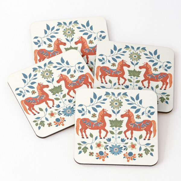 Item preview, Swedish Dala Horses, Floral Horses designed and sold by xiao xuans.