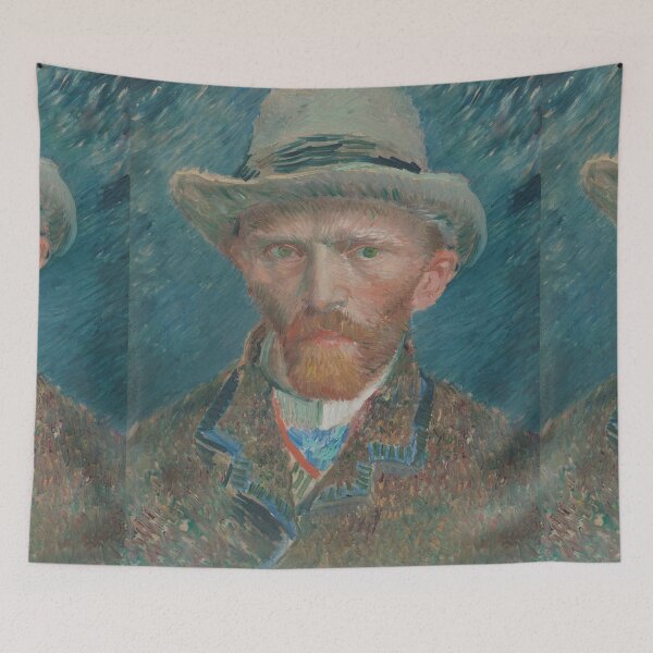 Item preview, Self Portrait by Vincent van Gogh: Post Impressionist Fine Art Print designed and sold by artofuniverse.
