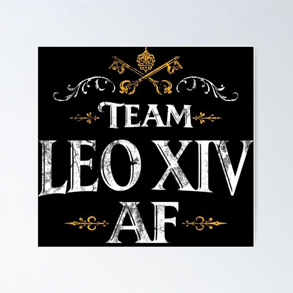 Item preview, Team Leo XIV AF - Pope Leo Support designed and sold by Pawsitive Pixel Studio.