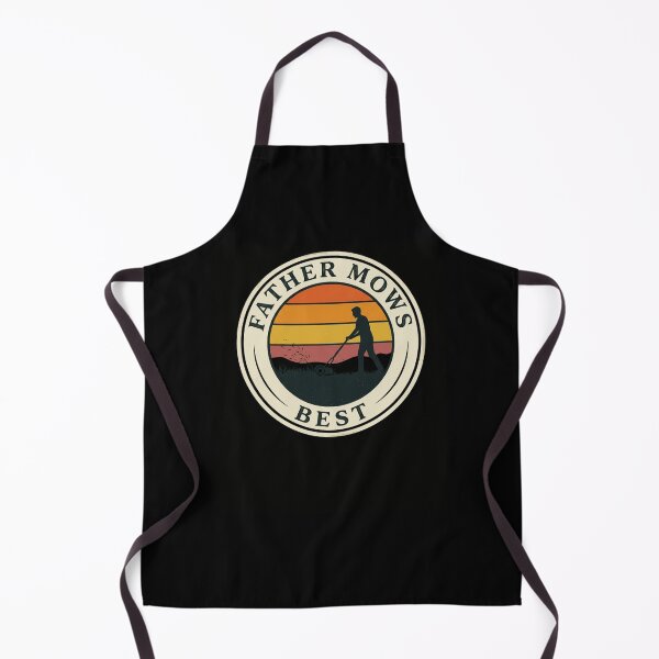 Item preview, FATHER MOWS BEST Retro Sunset Lawn Mowing Dad designed and sold by snowry.